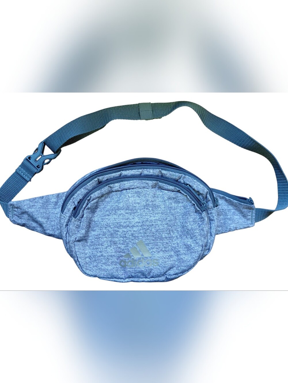 Adidas Men's Heather Grey Waist Pack - Compact Sling Bag